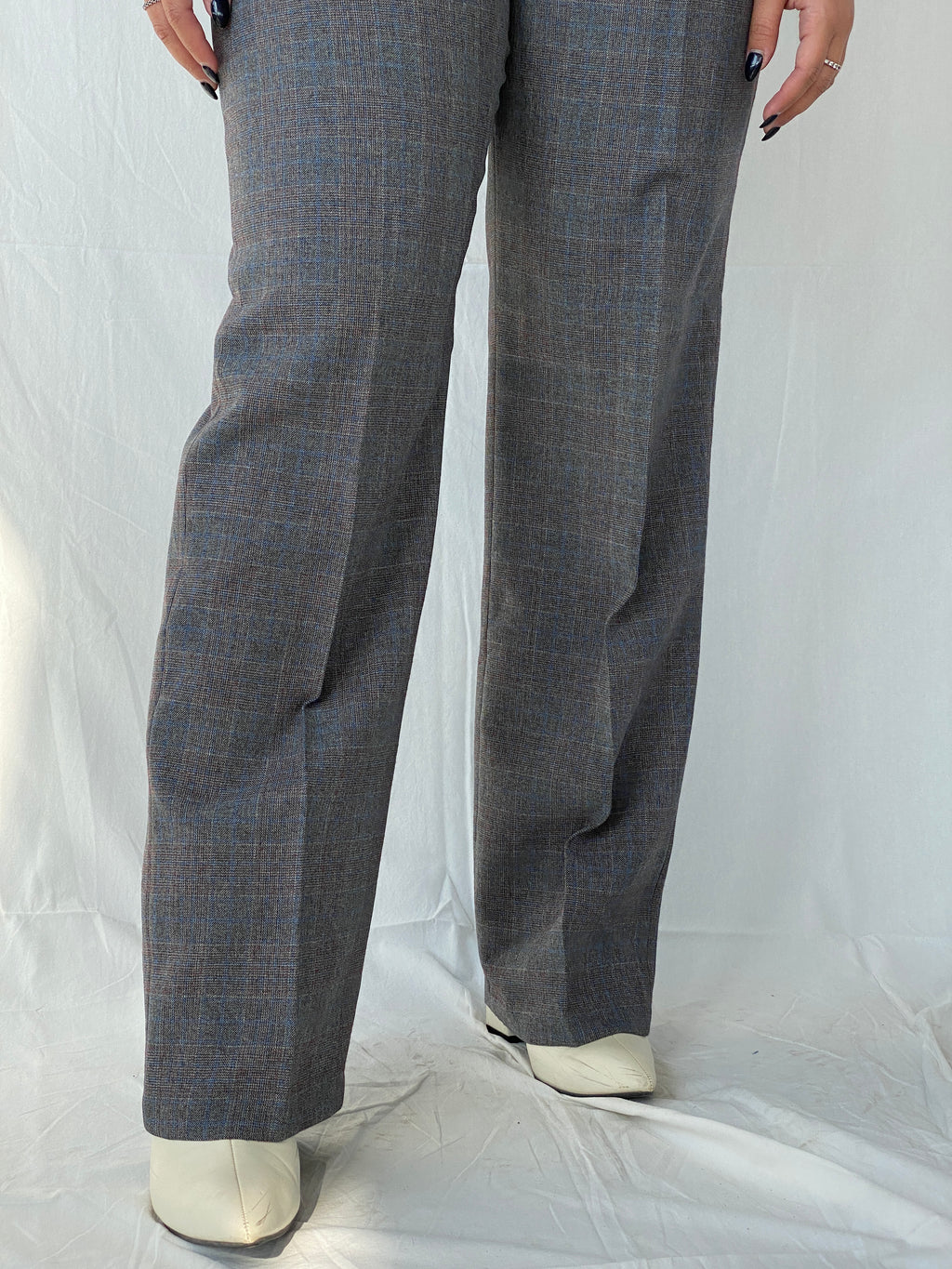 Vintage 70s/80s Sears Roebuck CO Pants That Fit Grey High Rise Office Trousers