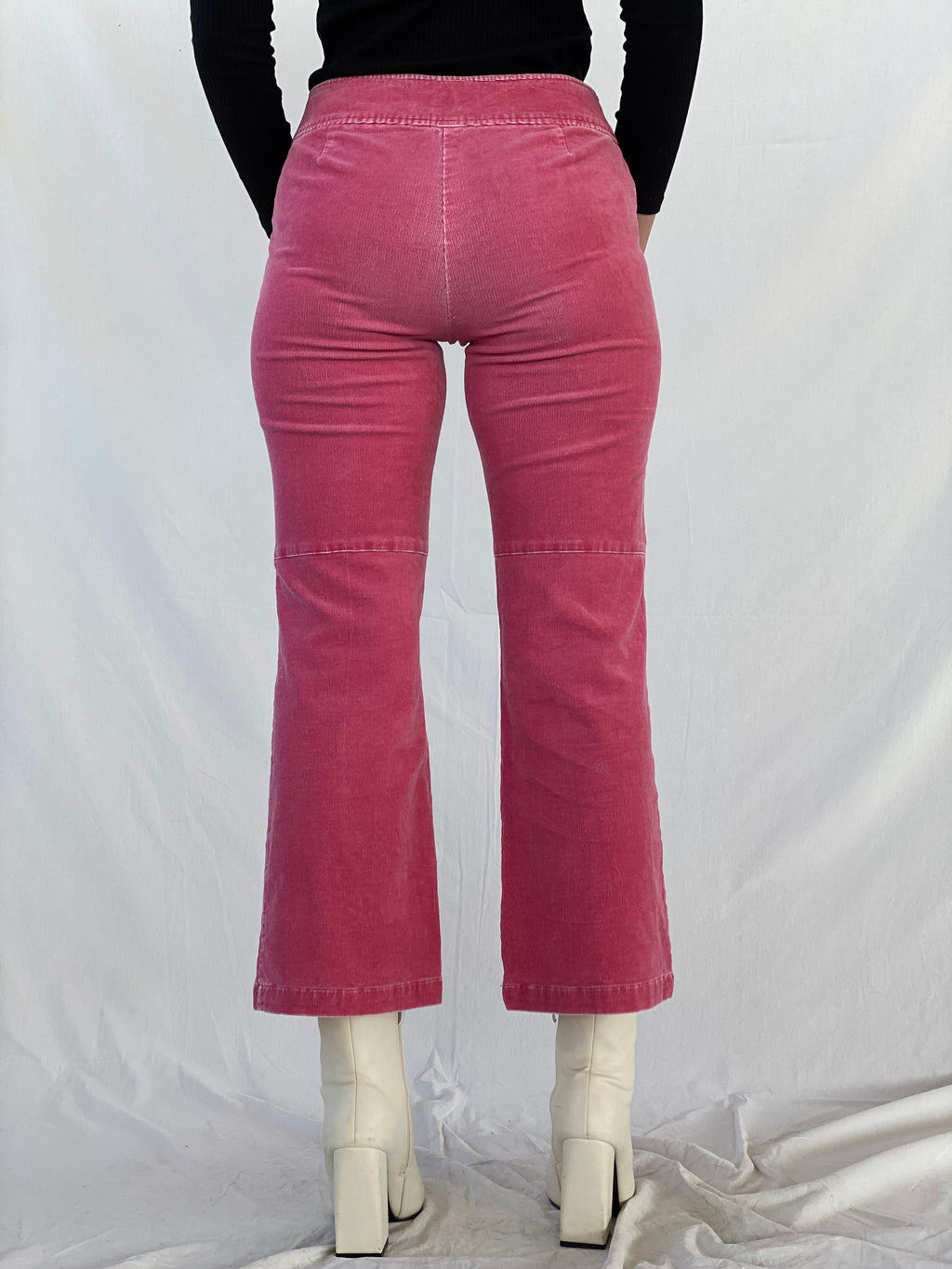 00s I-N-C International Concepts Pink Corduroy Mid-Rise Pants - 38EUR
