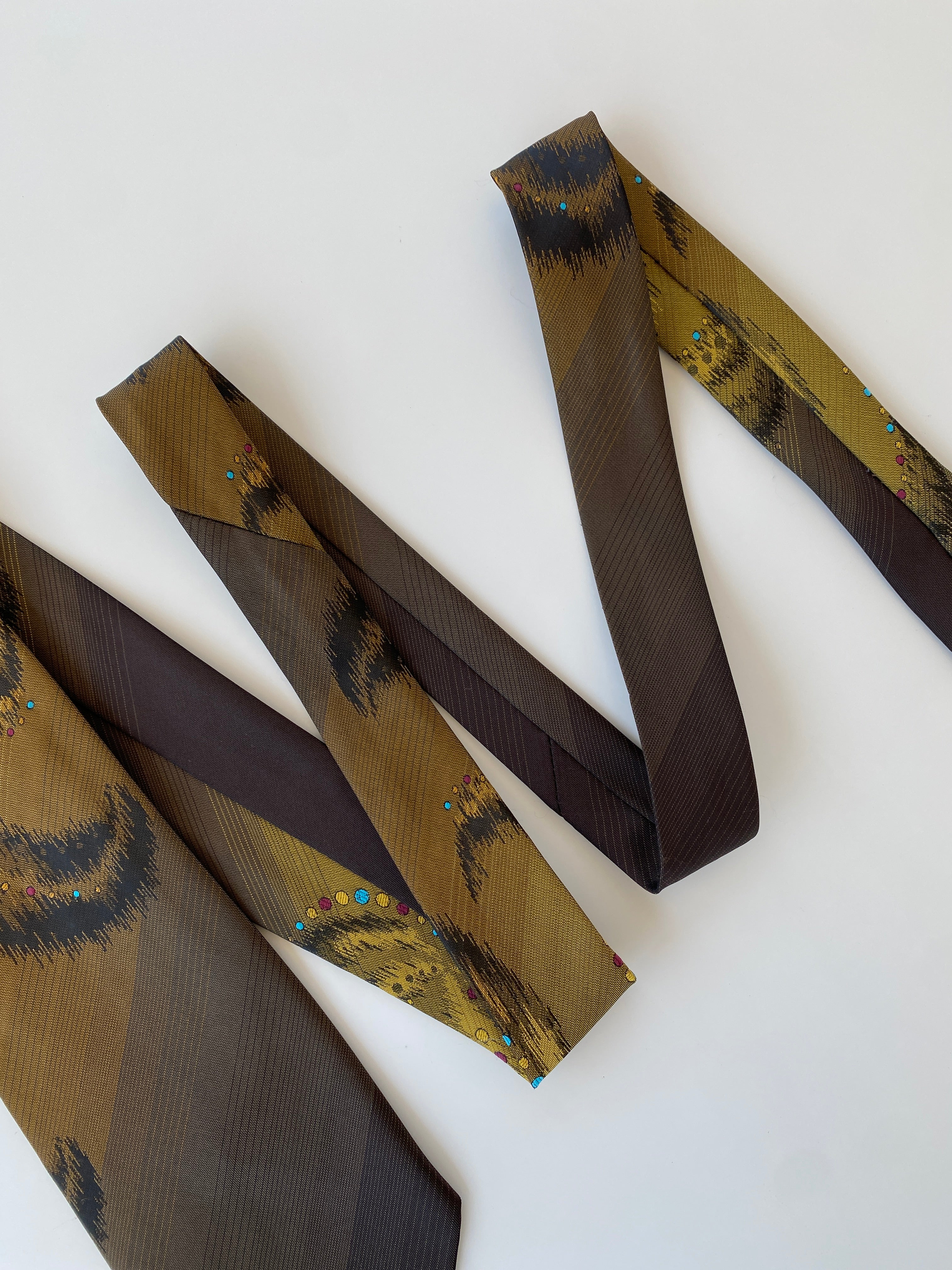 Vintage Handmade Brown Men’s Neck Tie
