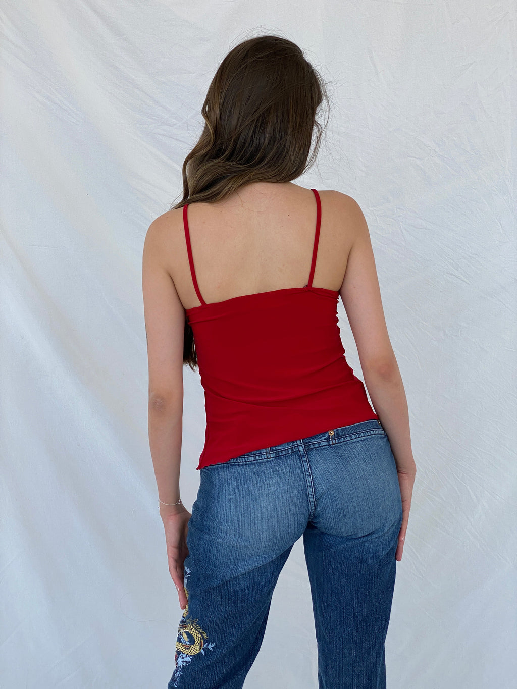 Cutest Y2K Butterfly Red Top - S