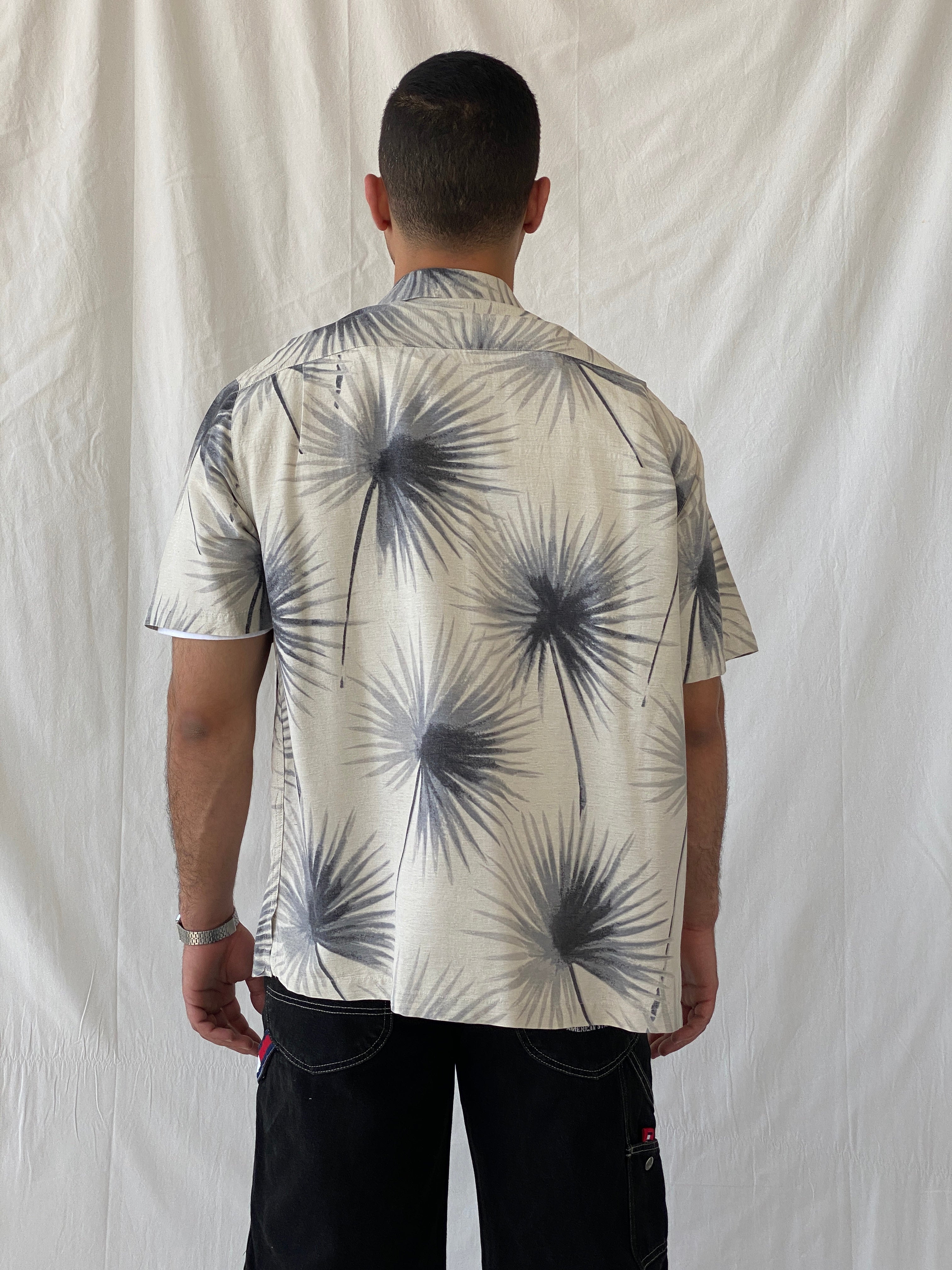 Vintage Caribbean Hawaiian Short Sleeve Button Up Men’s Silk Shirt - XL