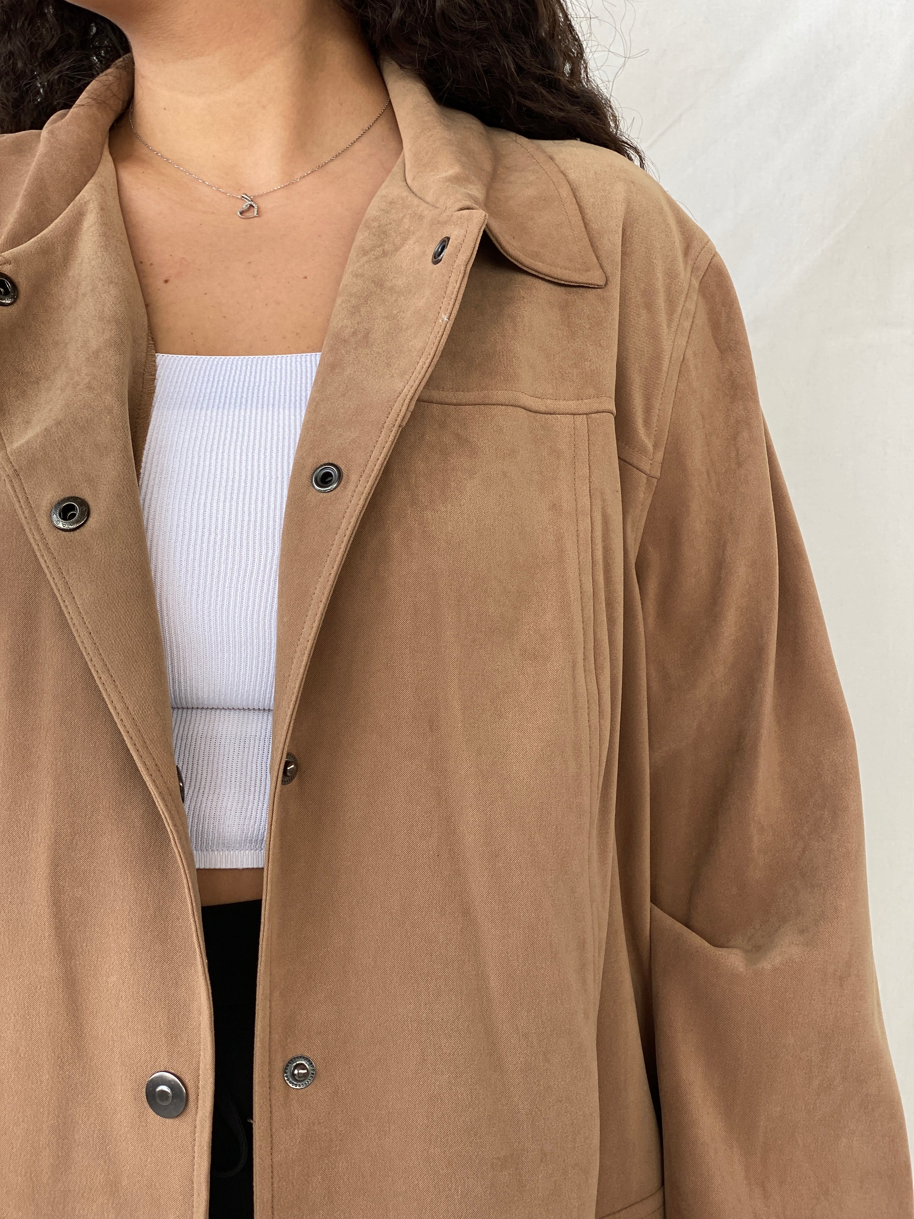 Vintage JM Woman Collection by Jennifer Moore Tan Shirt - 2XL