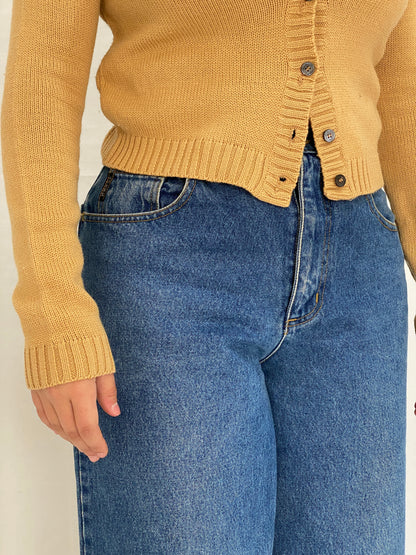 Dolce & Gabbana D&G Fitted Knitted Beaded Cardigan Top - S