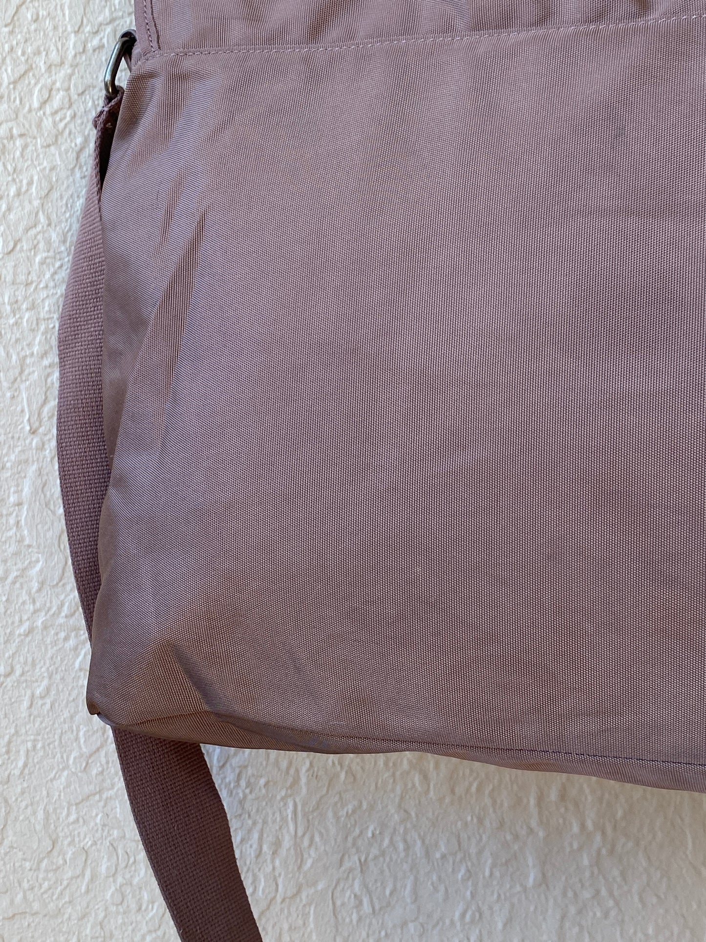 Fossil Taupe Heavyweight Nylon Laptop Messenger Bag