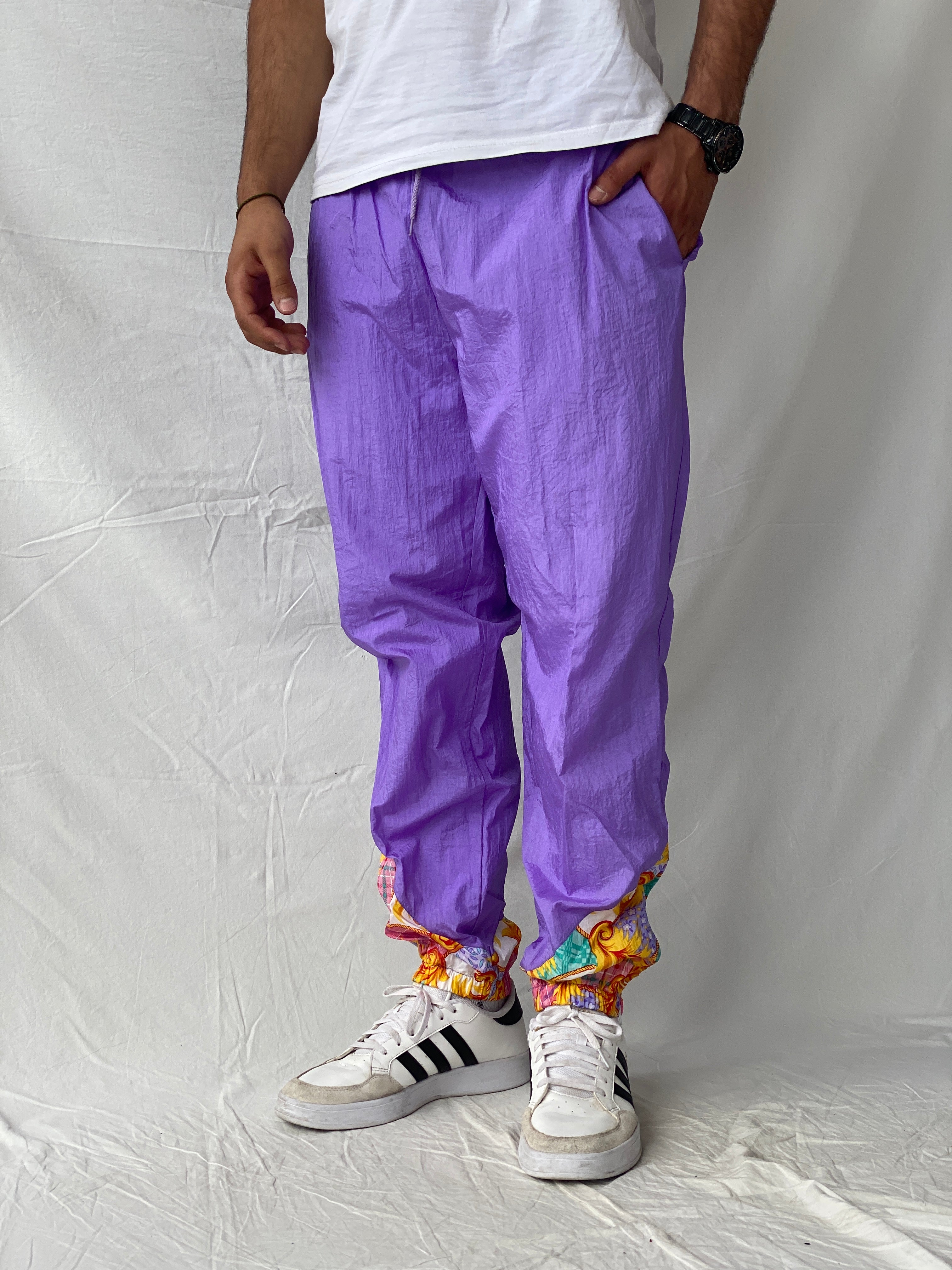 Vintage 80s/90s Sportswear Purple Windbreaker Track Pants - S