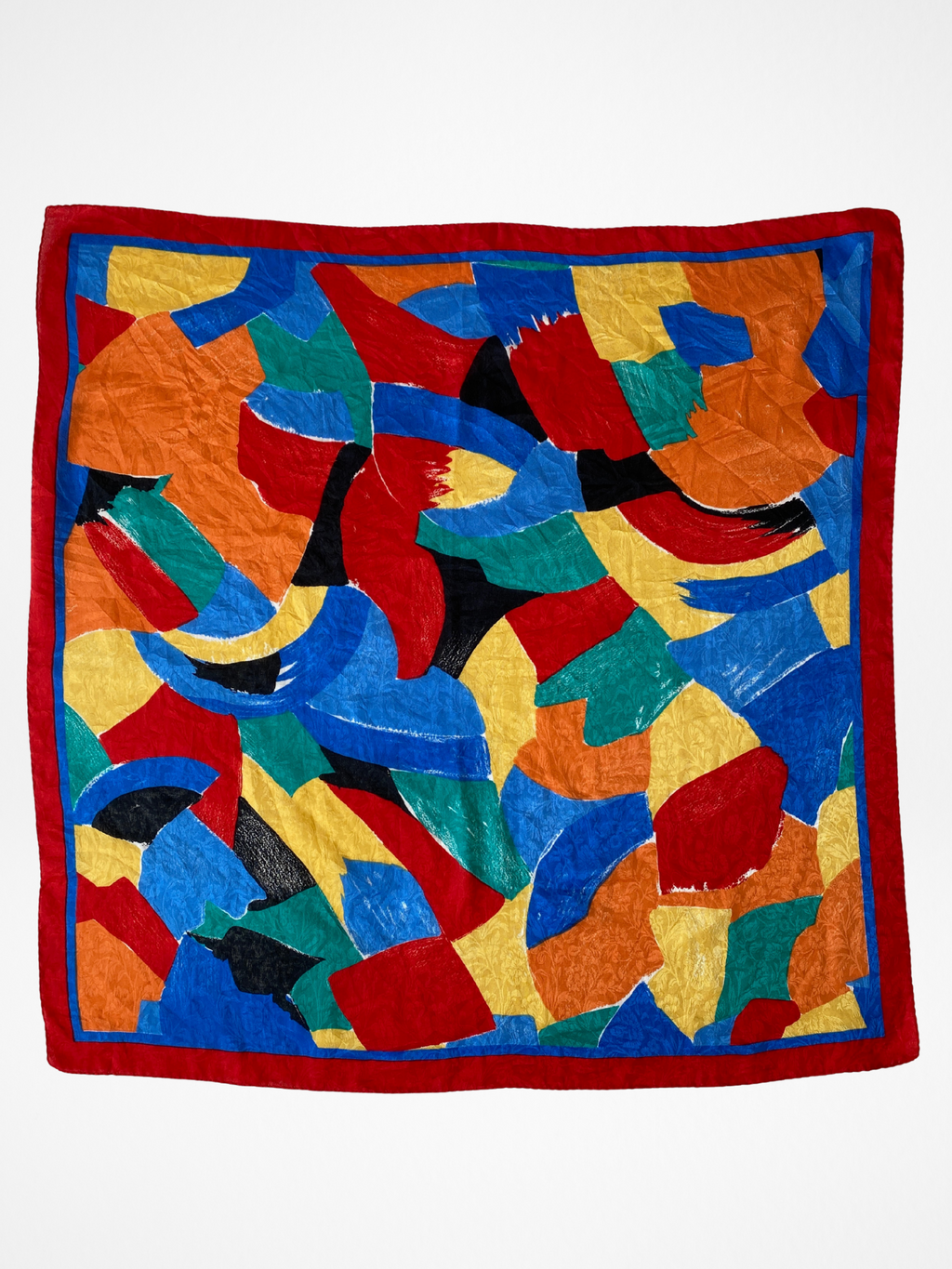 Beautiful Vibrant Abstract Design Square Shaped Scarf