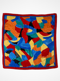 Beautiful Vibrant Abstract Design Square Shaped Scarf