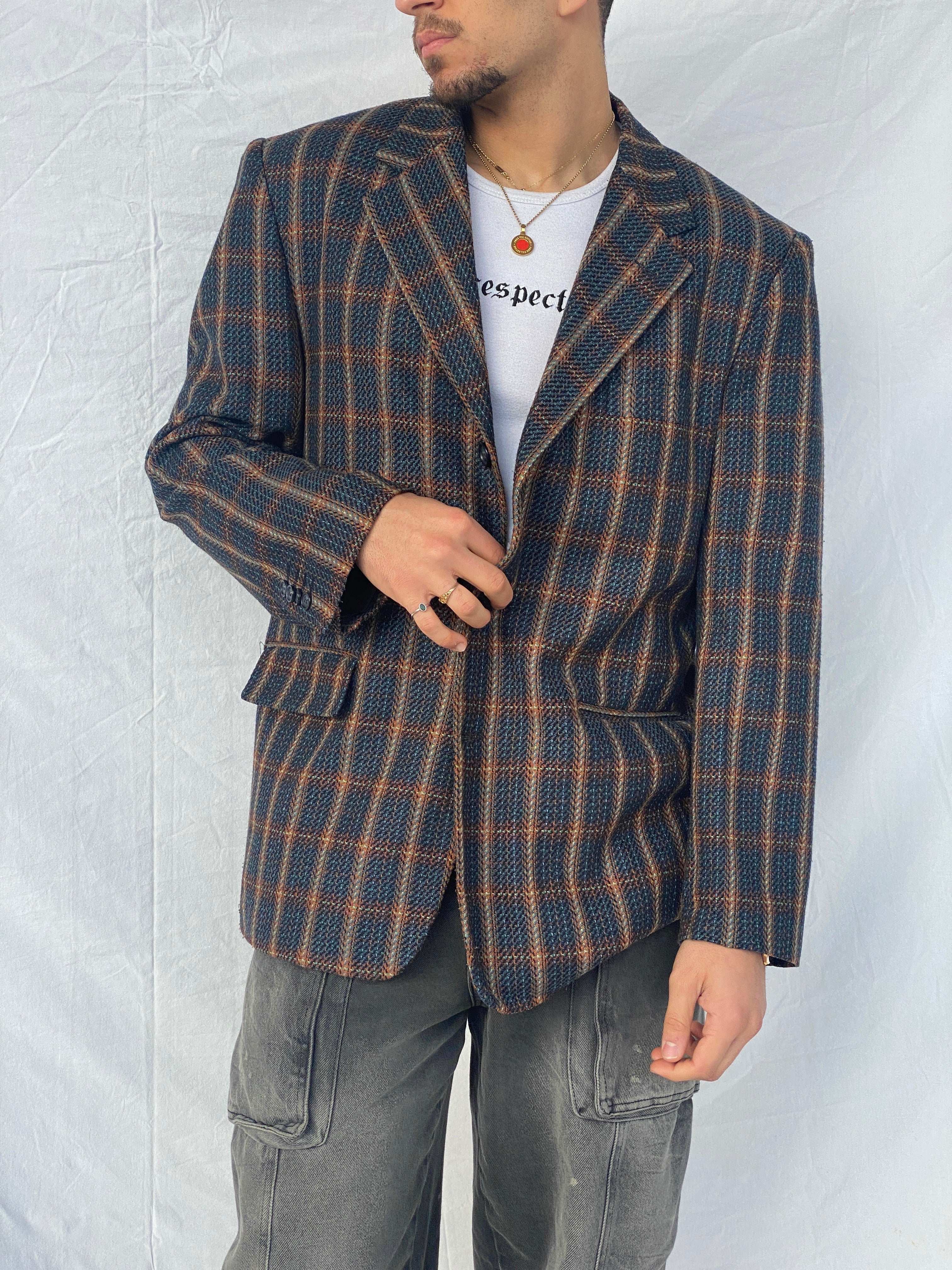 Vintage Truva Collection Plaid Blazer - Size M/L - Balagan Vintage Blazer 90s, Abdullah, plaid blazer