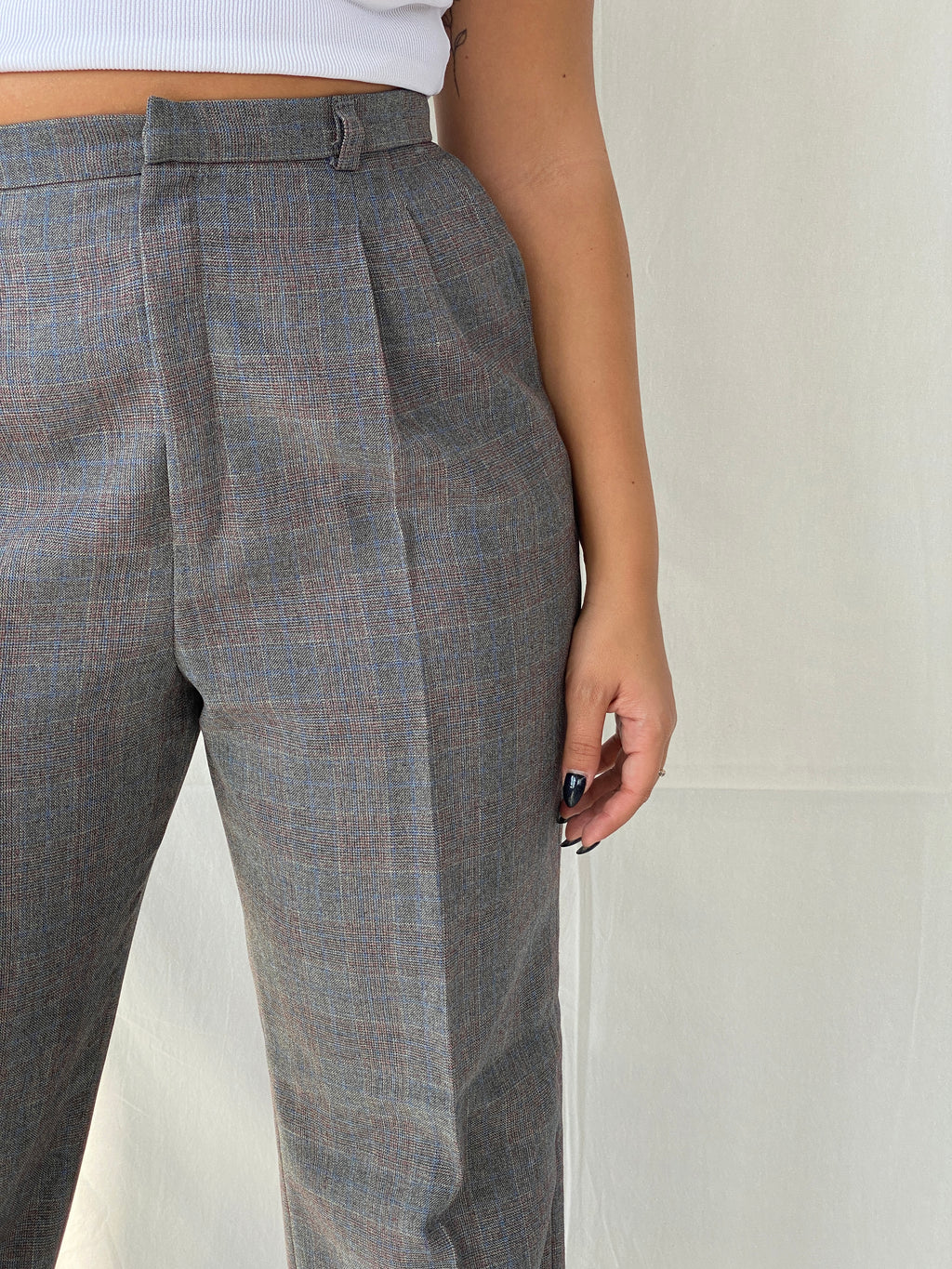 Vintage 70s/80s Sears Roebuck CO Pants That Fit Grey High Rise Office Trousers