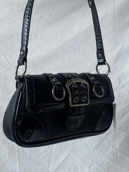NWT Urban Outfitters UO Jade Baguette Black Shoulder Bag