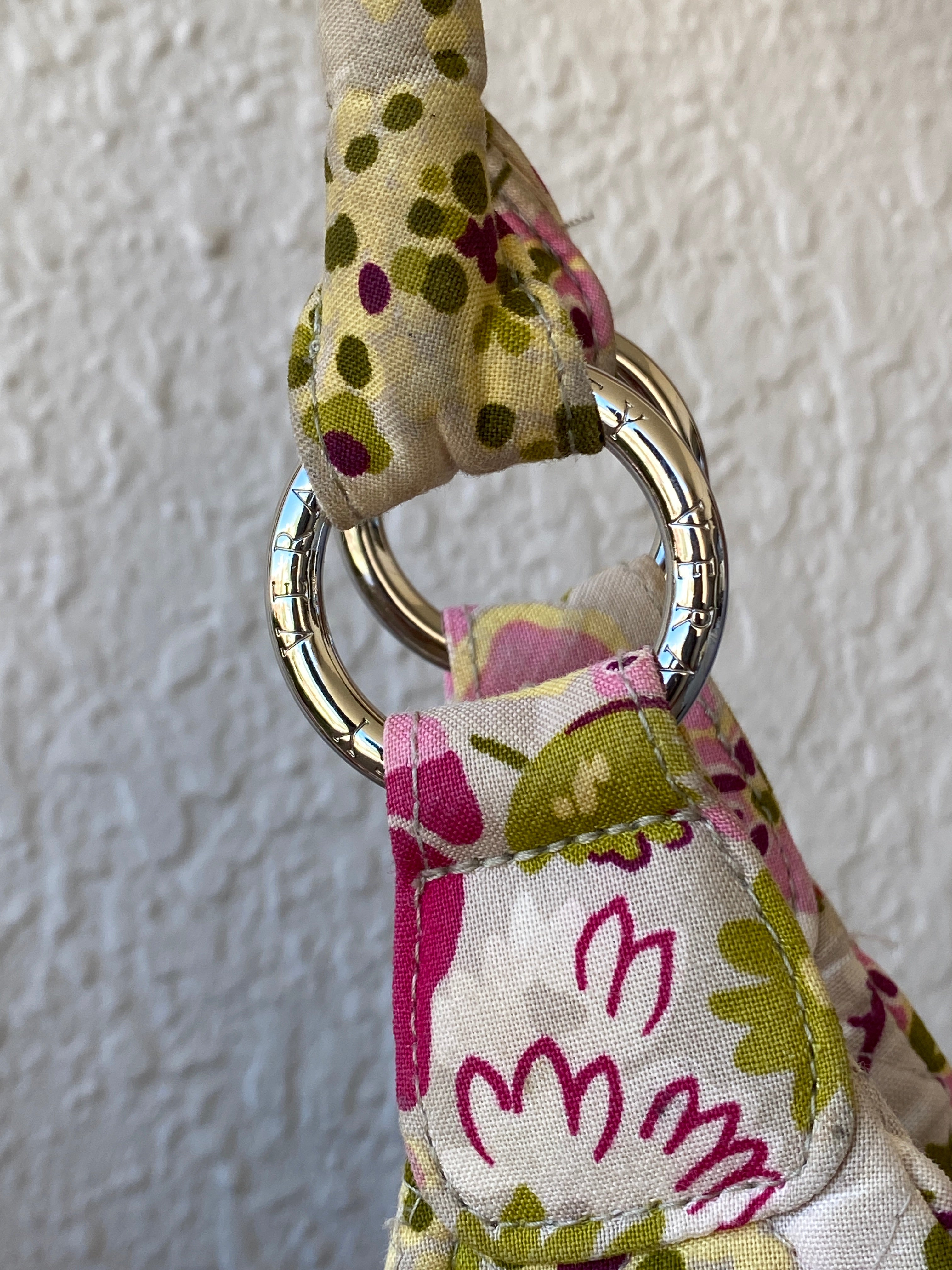 Vera Bradley “Make Me Blush” Floral Large Quilted Hobo Shoulder Bag