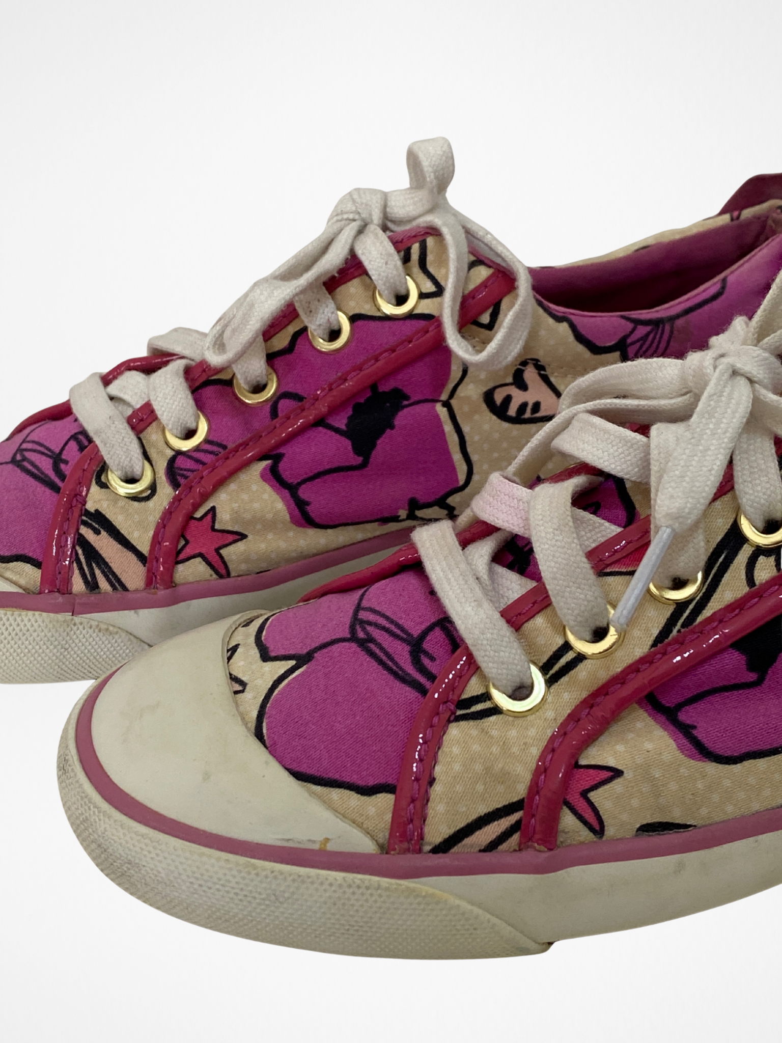 Vintage Coach Pink Floral Canvas Sneakers - 39EU Vintage Coach Pink Floral Canvas Sneakers - 39EU