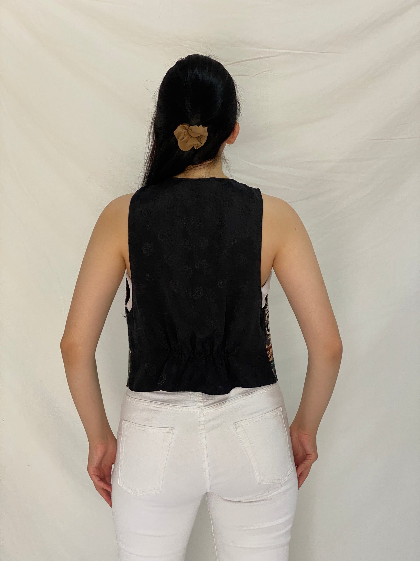 Vintage 90s Sani Designs Original Route 66 Tapestry Scenic Vest – S