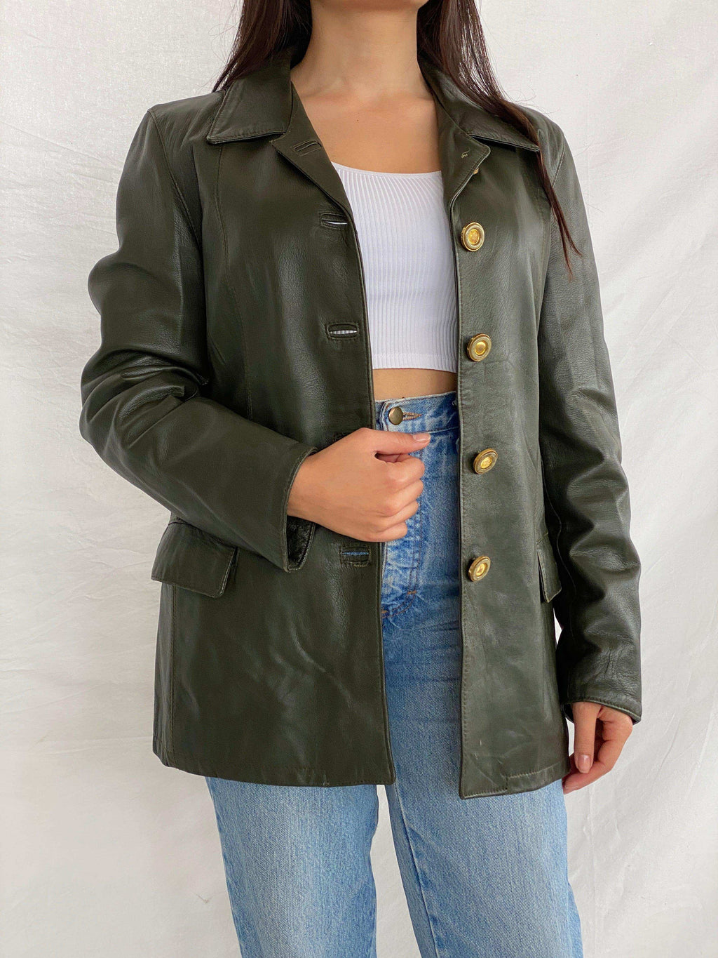 Vintage Guaranteed Original Genuine Leather Jacket - Balagan Vintage Leather Jacket 90s, Aseel, genuine leather, genuine leather jacket, leather jacket, NEW IN