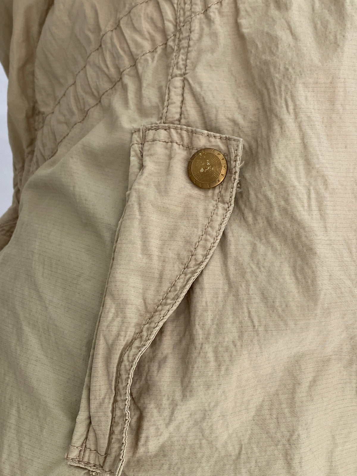 AX Armani Exchange Lightweight Hooded Beige Jacket - S AX Armani Exchange Lightweight Hooded Beige Jacket - S