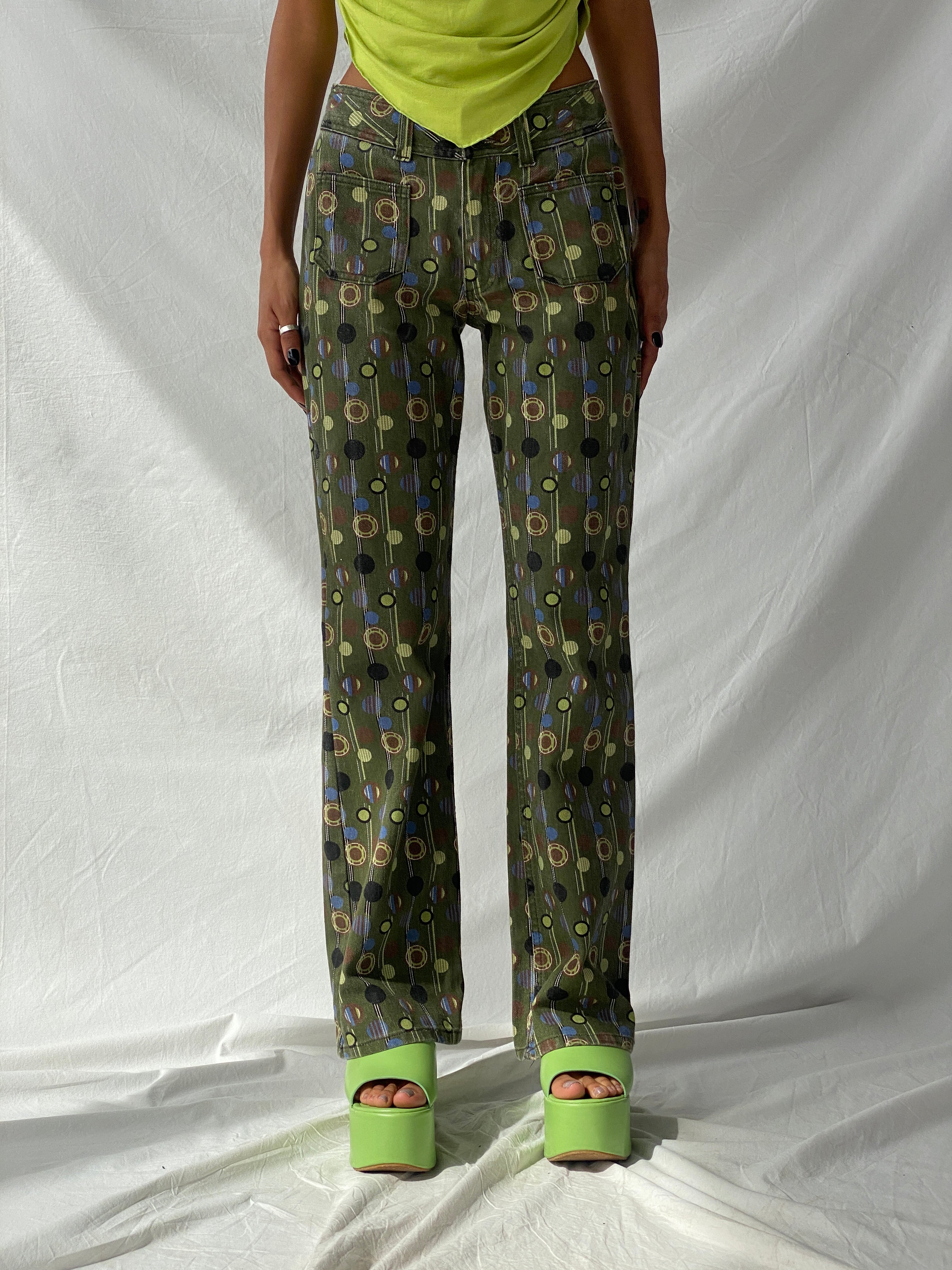 Statement Vintage Rocky Girl Casual Wear Groovy Straight Leg Jeans - S