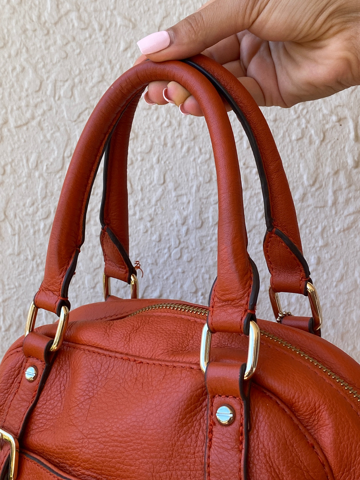 Vintage Danier Cognac Genuine Leather Convertible Satchel Crossbody Bag Vintage Danier Cognac Genuine Leather Convertible Satchel Crossbody Bag