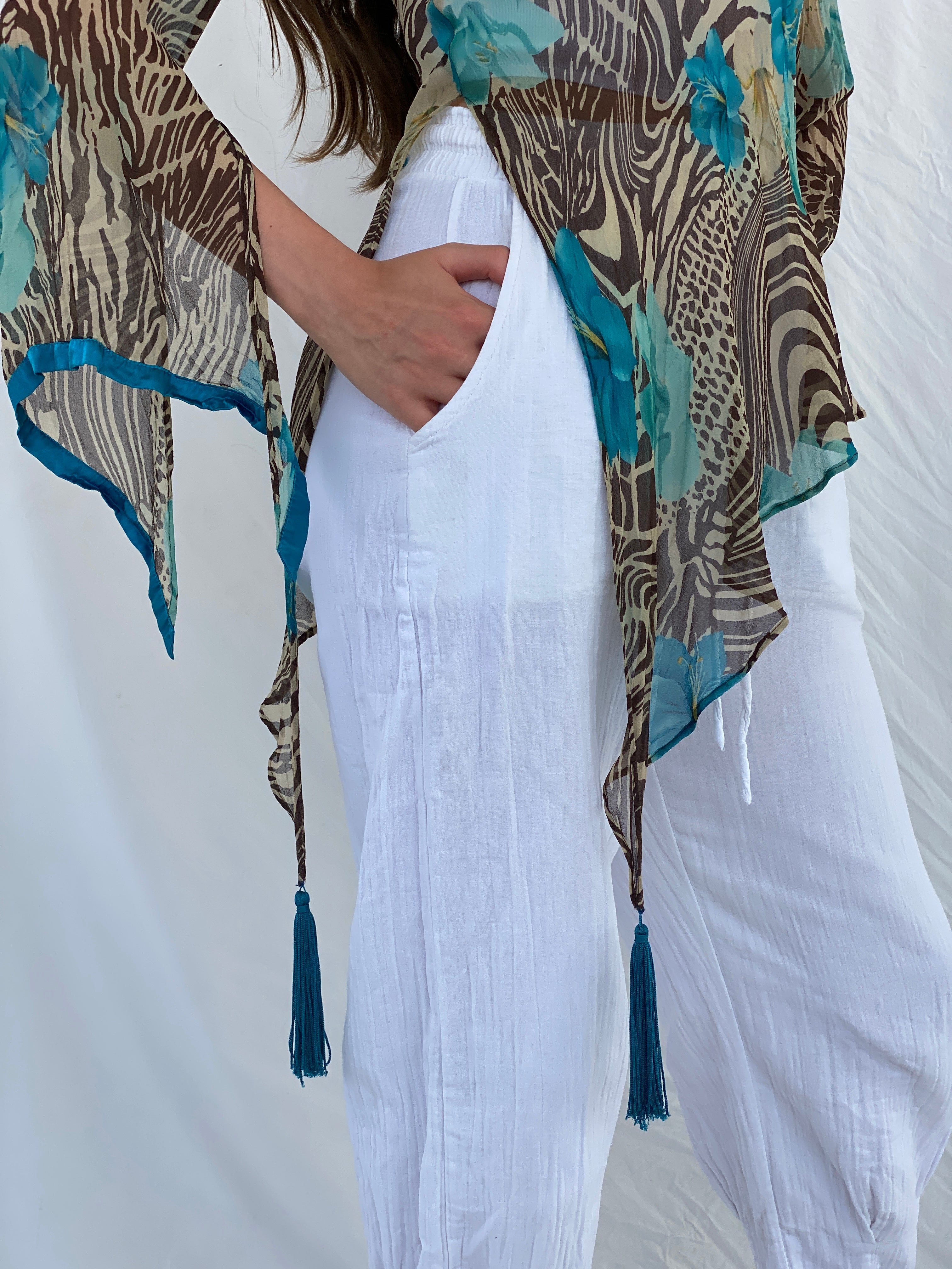 Luisa Spagnoli Sheer Silk Top - S