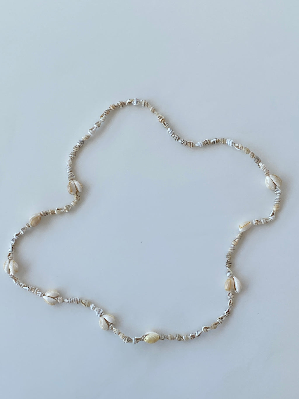 Natural Shell Beach Costal Ivory Nautical Cowrie Conch Nautilus Shells Necklace