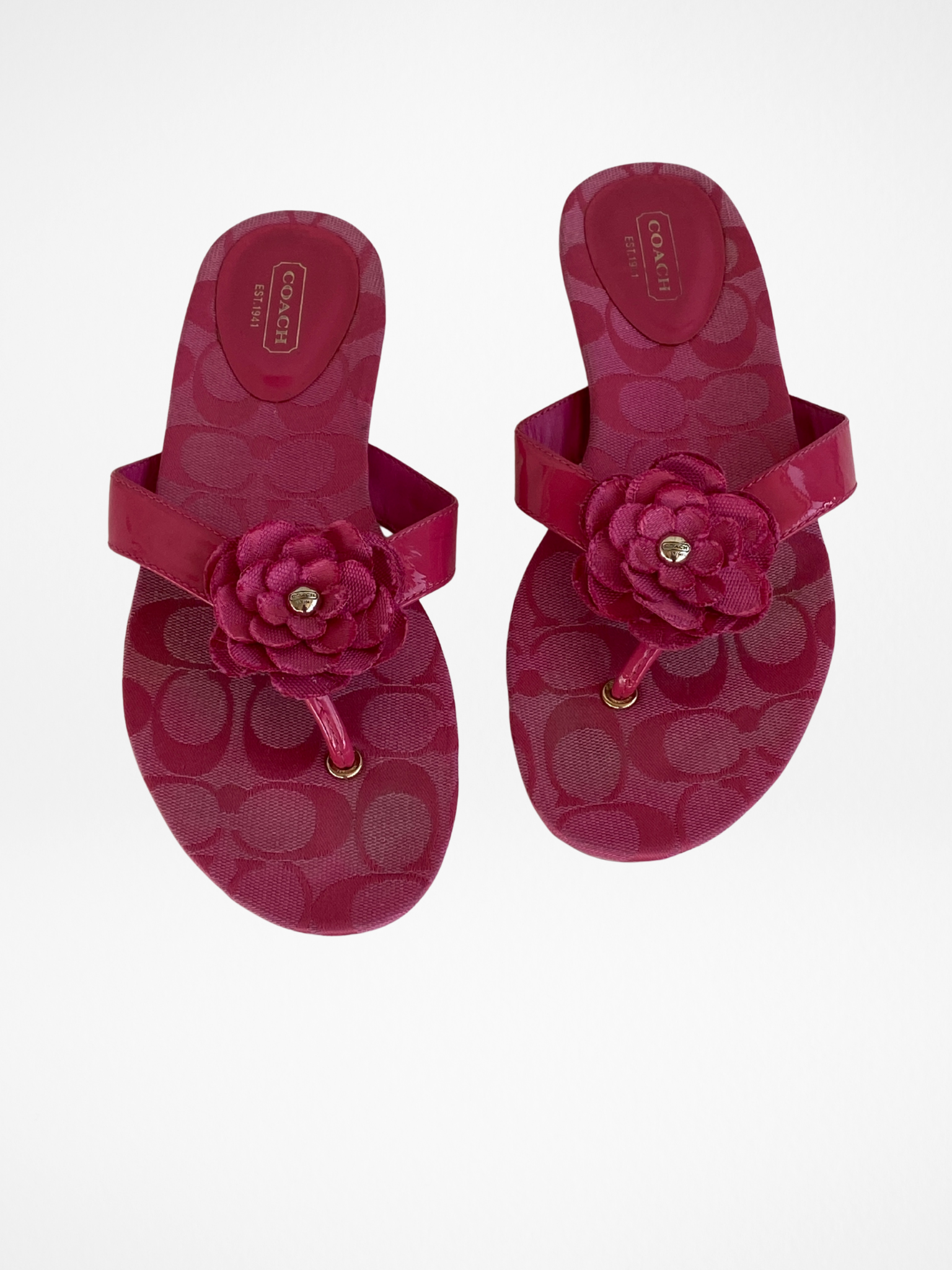 صندل كوتش سميرة الوردي المميز بنقشة الزهور - مقاس أوروبي 39.5