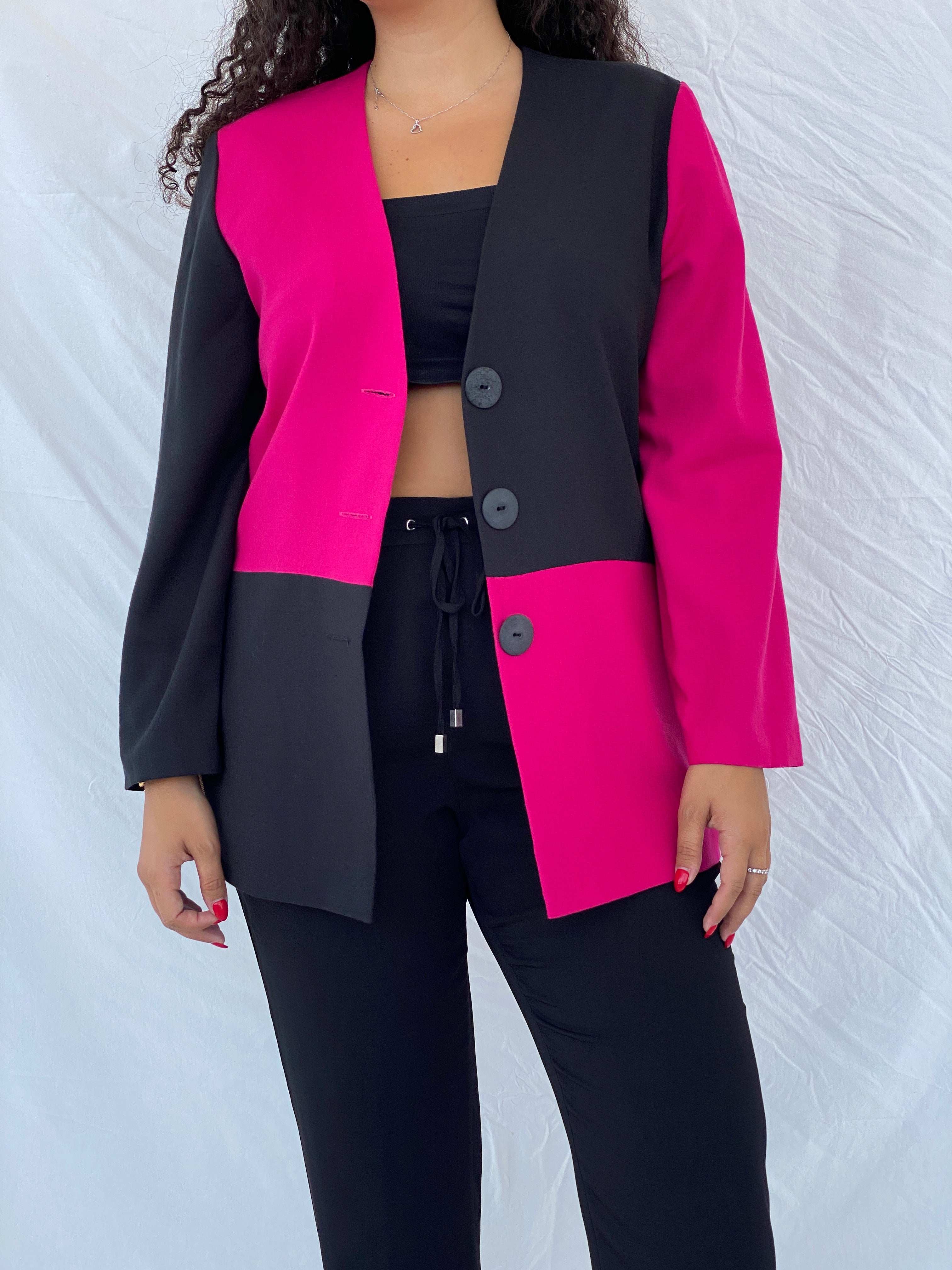 Vintage 70s Trevira Color Block Blazer - Size M - Balagan Vintage Blazer 80s, blazer, Dina, NEW IN, rare vintage, shorts