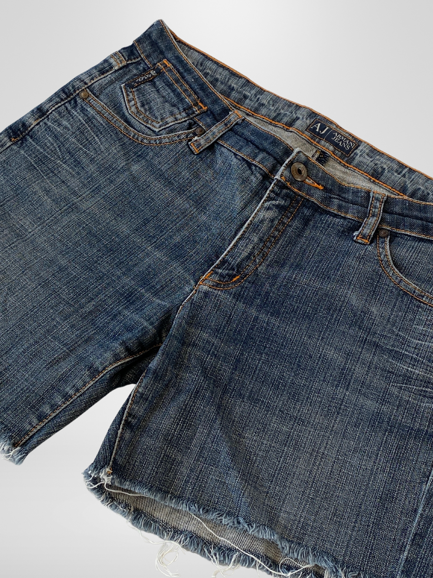 Armani Jeans AJ Indigo 006 Dark Wash Denim Shorts