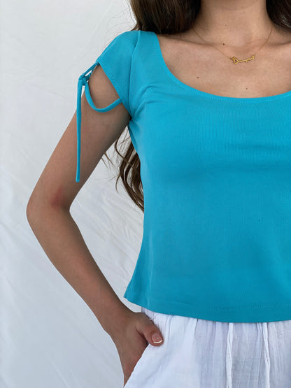 Vintage La City Blue Top - M