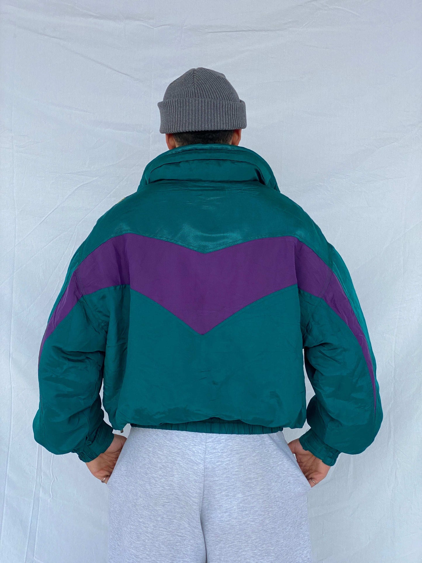 Vintage 80s Synergie Puffer Ski Jacket - Size XL - Balagan Vintage Ski Jacket 80s, 90s, Abdullah, ski jacket, winter