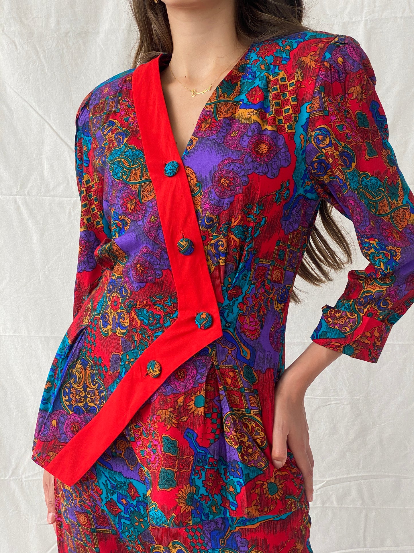 Vintage 80’s Stiles 2 Paisley Two Piece Set - S