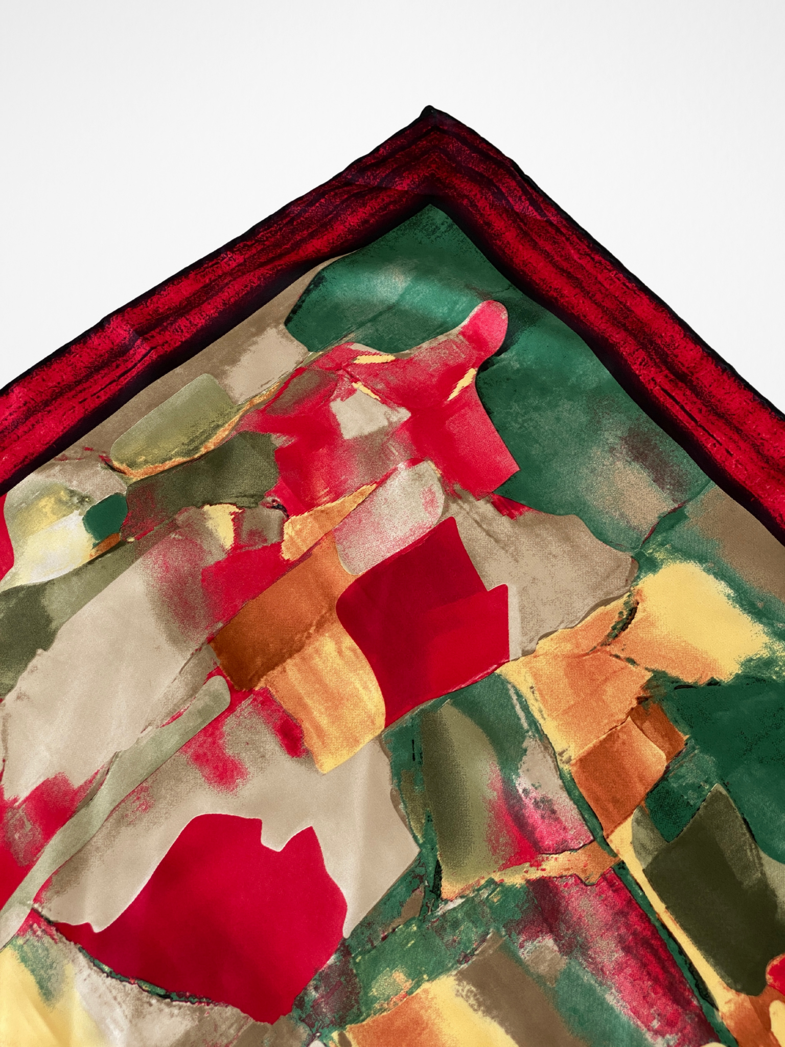 Beautiful Sunway Abstract Colorful Satin Square Scarf