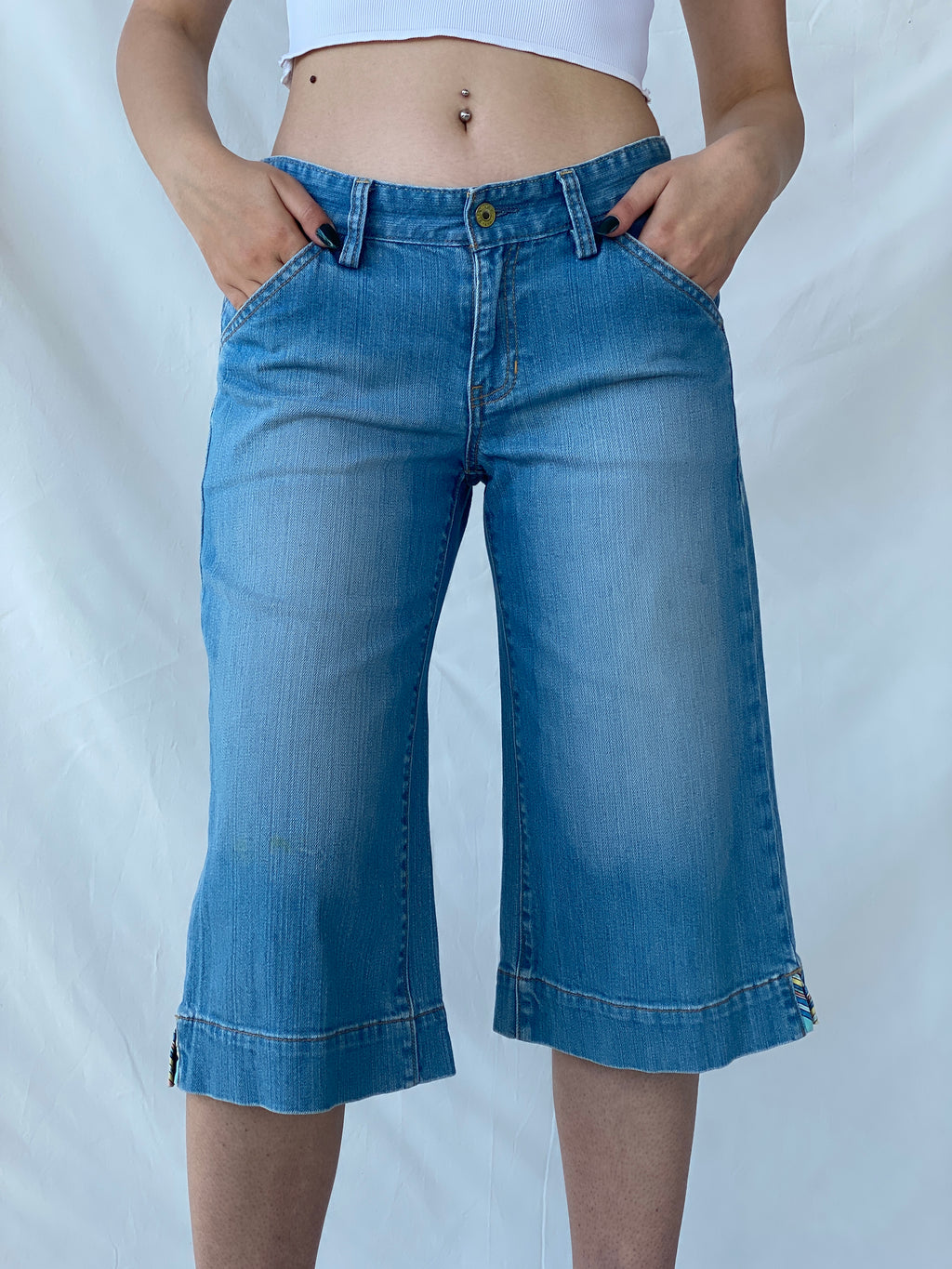 GAP Knee Length Jorts  Mid-Rise Denim Shorts - 38EUR