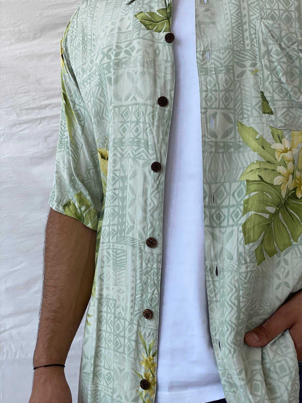 Vintage Caribbean Joe Hawaiian Print Men‘s Shirt - XL