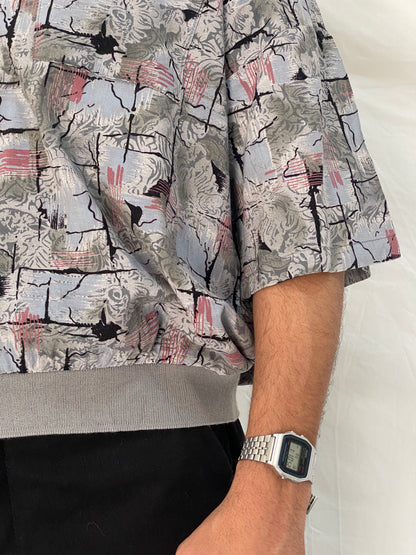 Vintage 90s Triumph of California Abstract Print Button-Up Shirt – XL