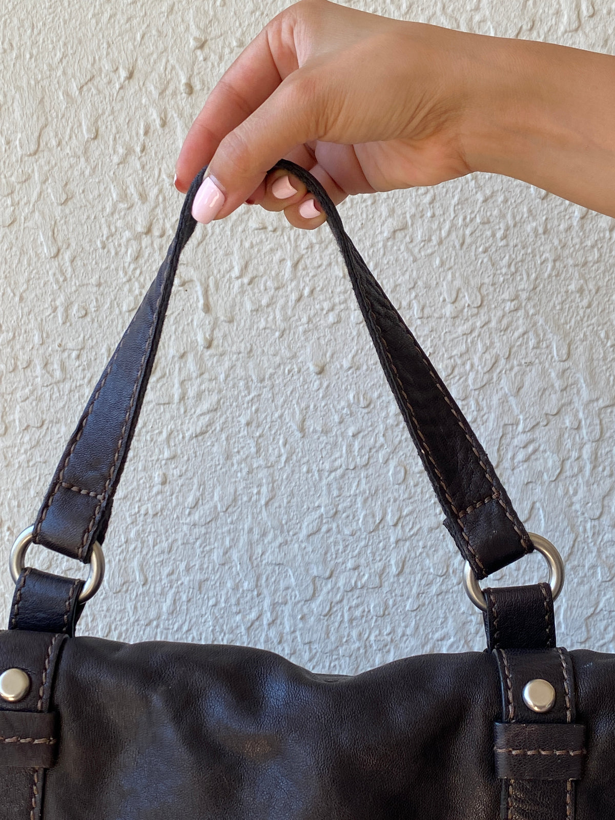 Vintage Y2K Fossil Long Live Vintage Black Distressed Leather Convertible Satchel Crossbody Bag Vintage Y2K Fossil Long Live Vintage Black Distressed Leather Convertible Satchel Crossbody Bag