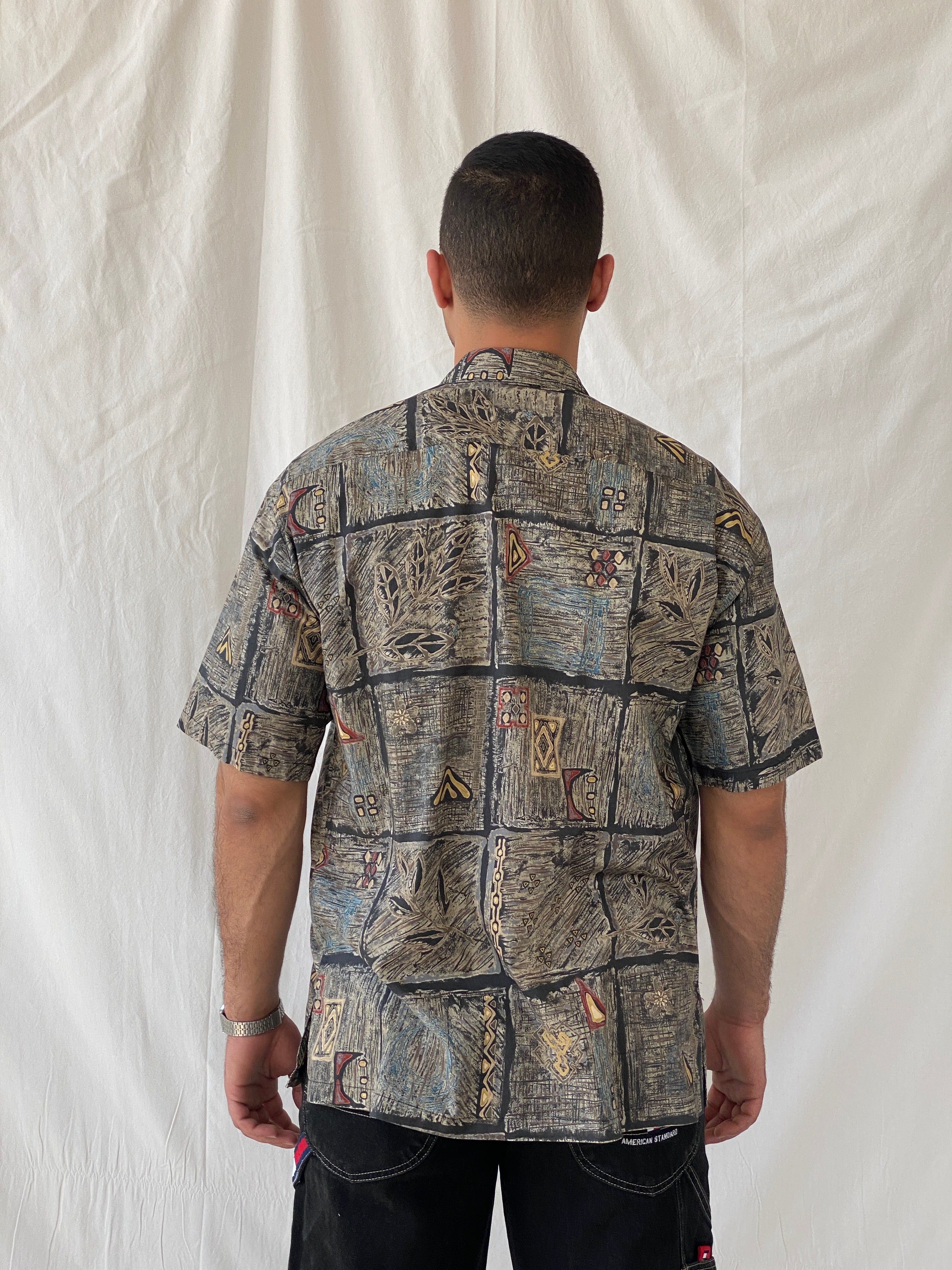 Vintage Tori Richard Honolulu Hawaiian Cotton Short Sleeve Men’s Printed Shirt - L