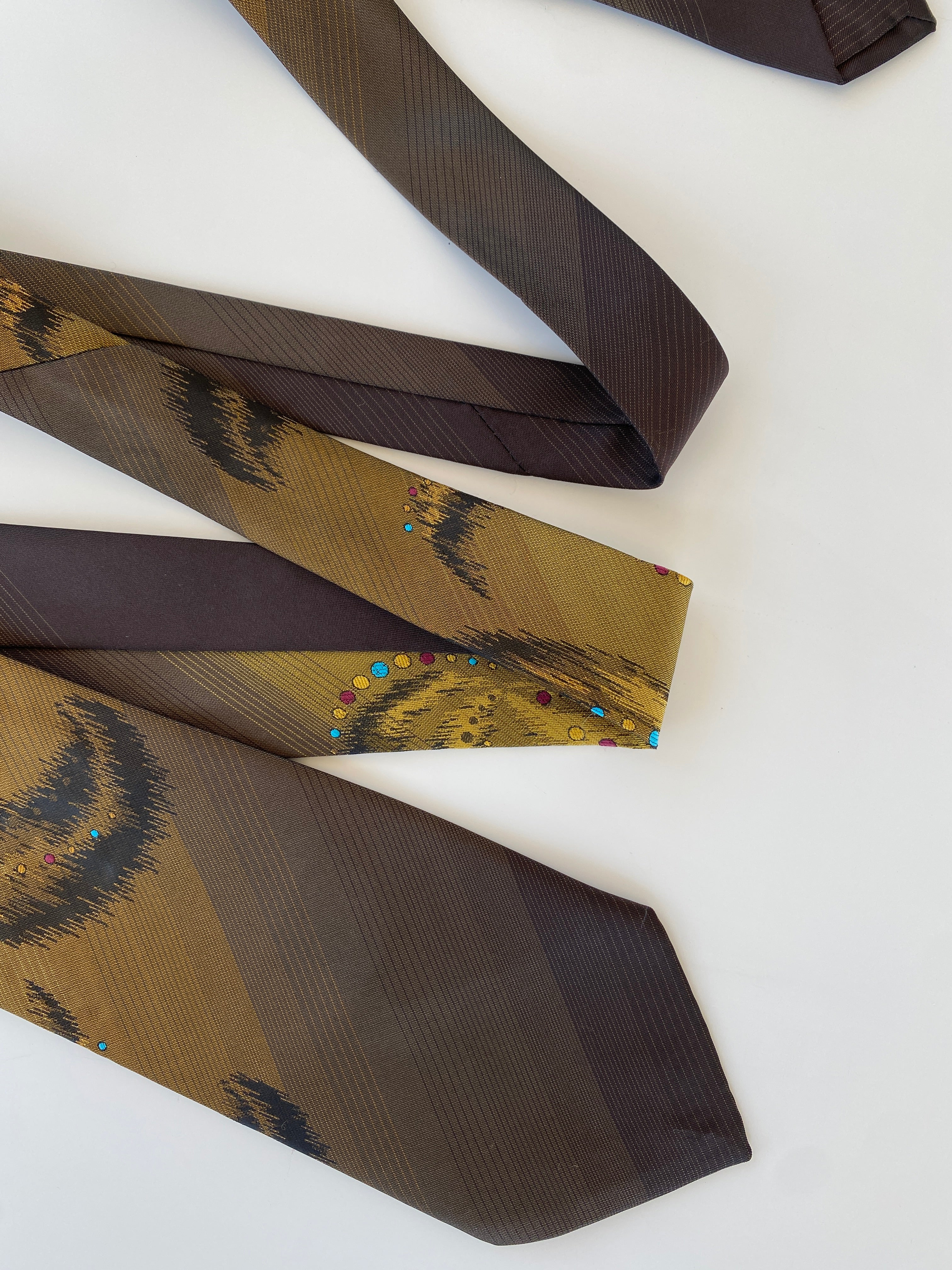 Vintage Handmade Brown Men’s Neck Tie