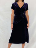 Gorgeous SIGNATURE By Robbie Bee Dress - Balagan Vintage Velvet Dress 00s, 90s, midi dress, NEW IN, Rama