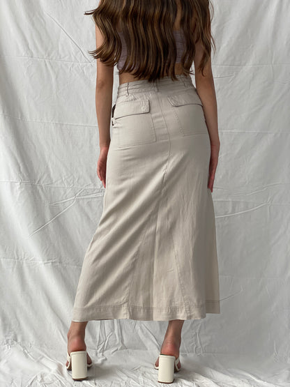 Y2K Next Maxi Linen Skirt - M