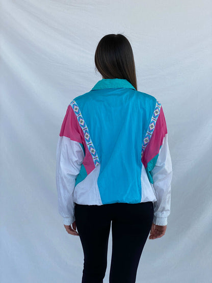 Vintage 80s/90s Casual Isle Windbreaker Jacket Size M - Balagan Vintage Windbreaker Jacket 80s, 90s, Juana, NEW IN, vintage windbreaker, windbreaker, windbreaker jacket