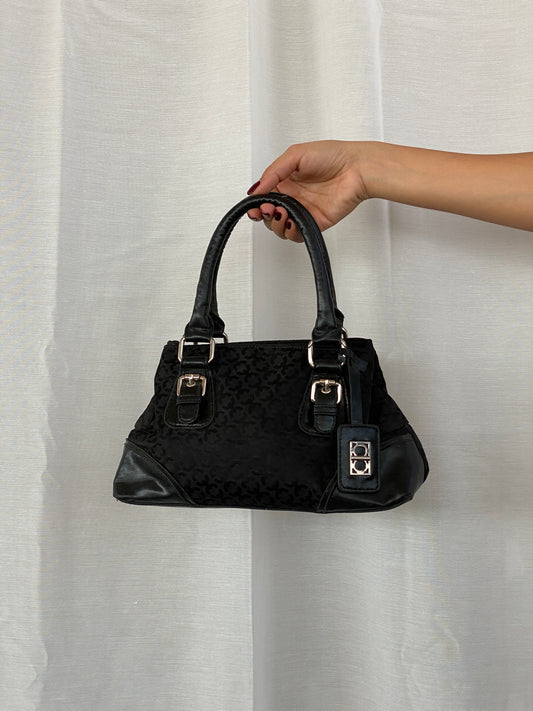 Collection @ Debenhams Black Jacquard Fabric Small Handbag