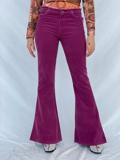 Vintage Y2K Lost Girl Flare Pants - Balagan Vintage 00s, corduroy pants, Mira, NEW IN