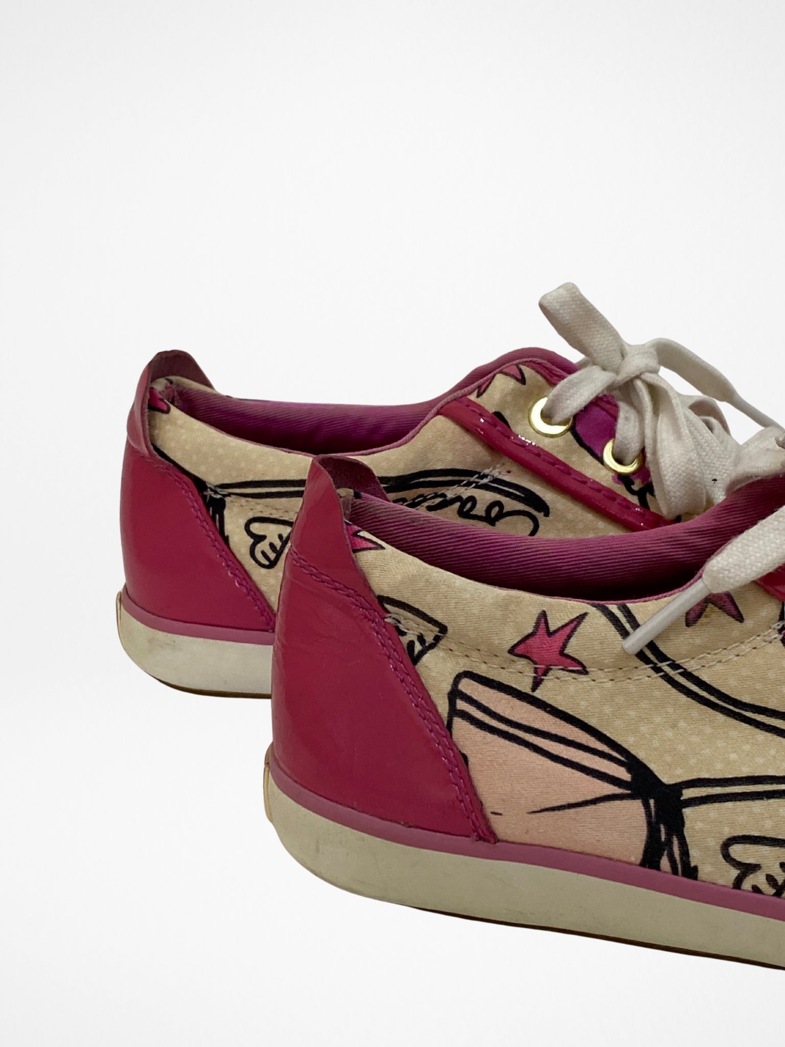 Vintage Coach Pink Floral Canvas Sneakers - 39EU Vintage Coach Pink Floral Canvas Sneakers - 39EU