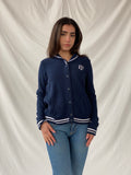 Tommy Hilfiger TH Logo Cotton Jumper Varsity Jacket - S