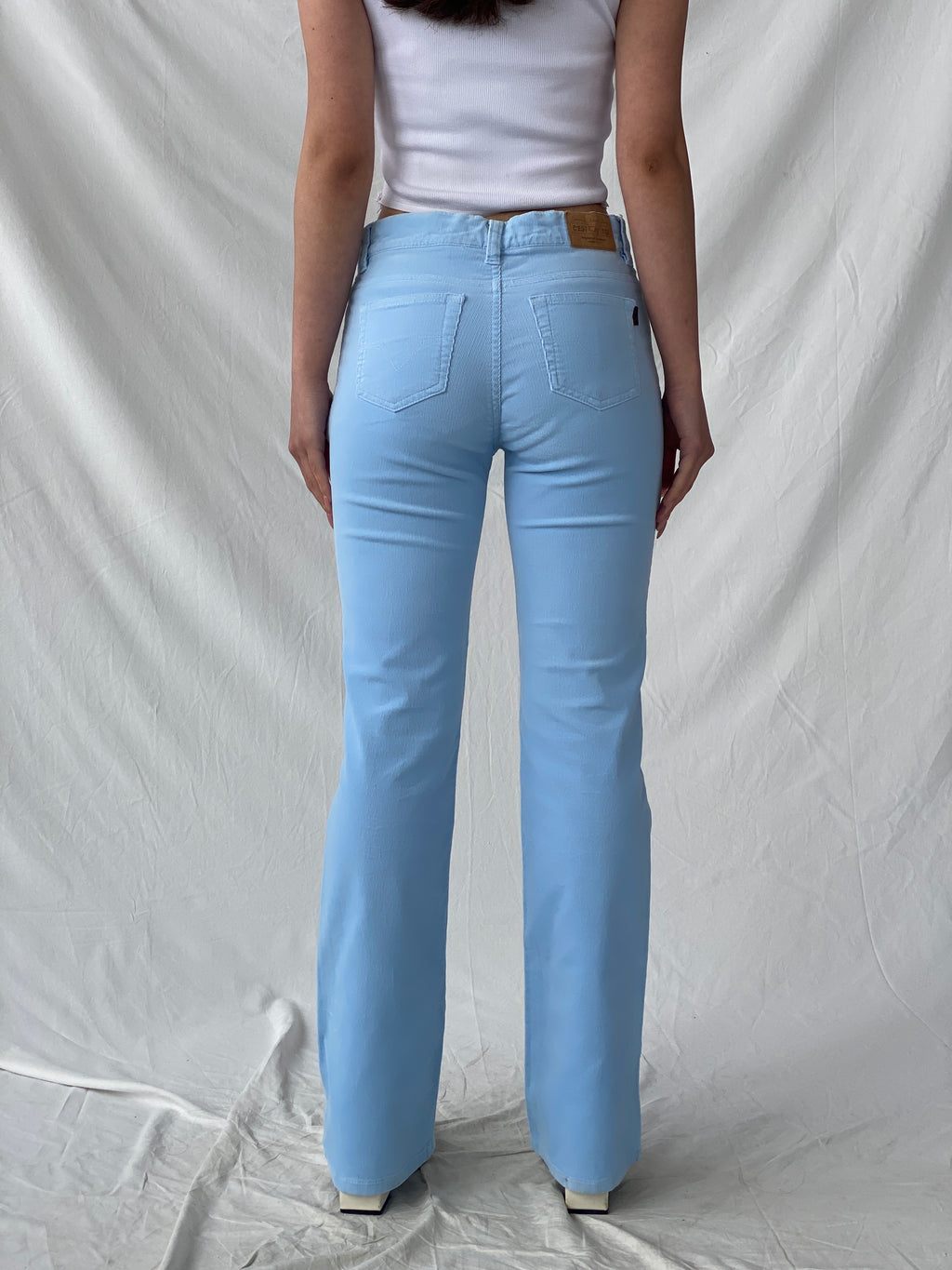 Vintage Cesttoi Low Rise Blue Corduroy Pants - 34EUR