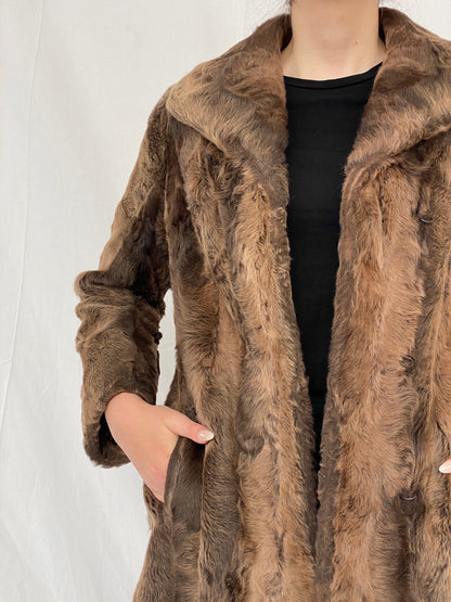 Luxurious Vintage Blankenburg Frankenthal/Pfalz Real Fur Coat - M