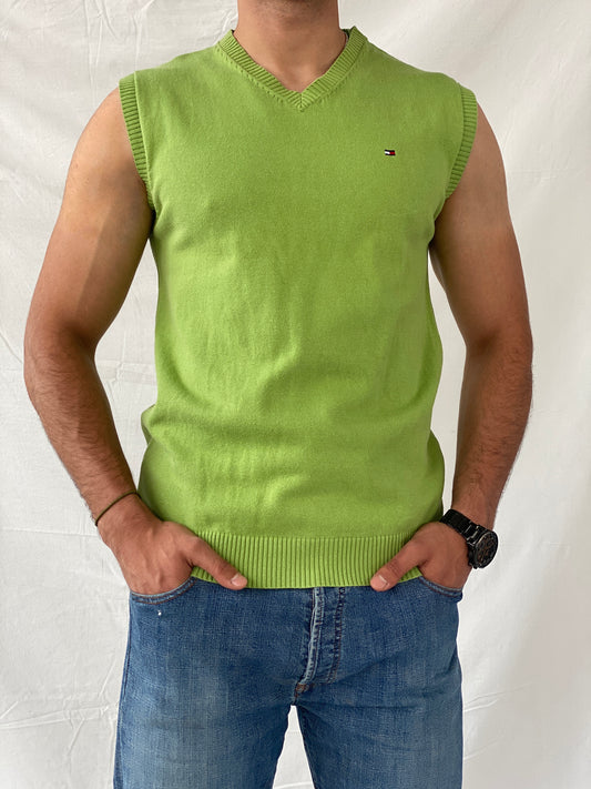 Tommy Hilfiger Green Cotton Men’s Vest - XL