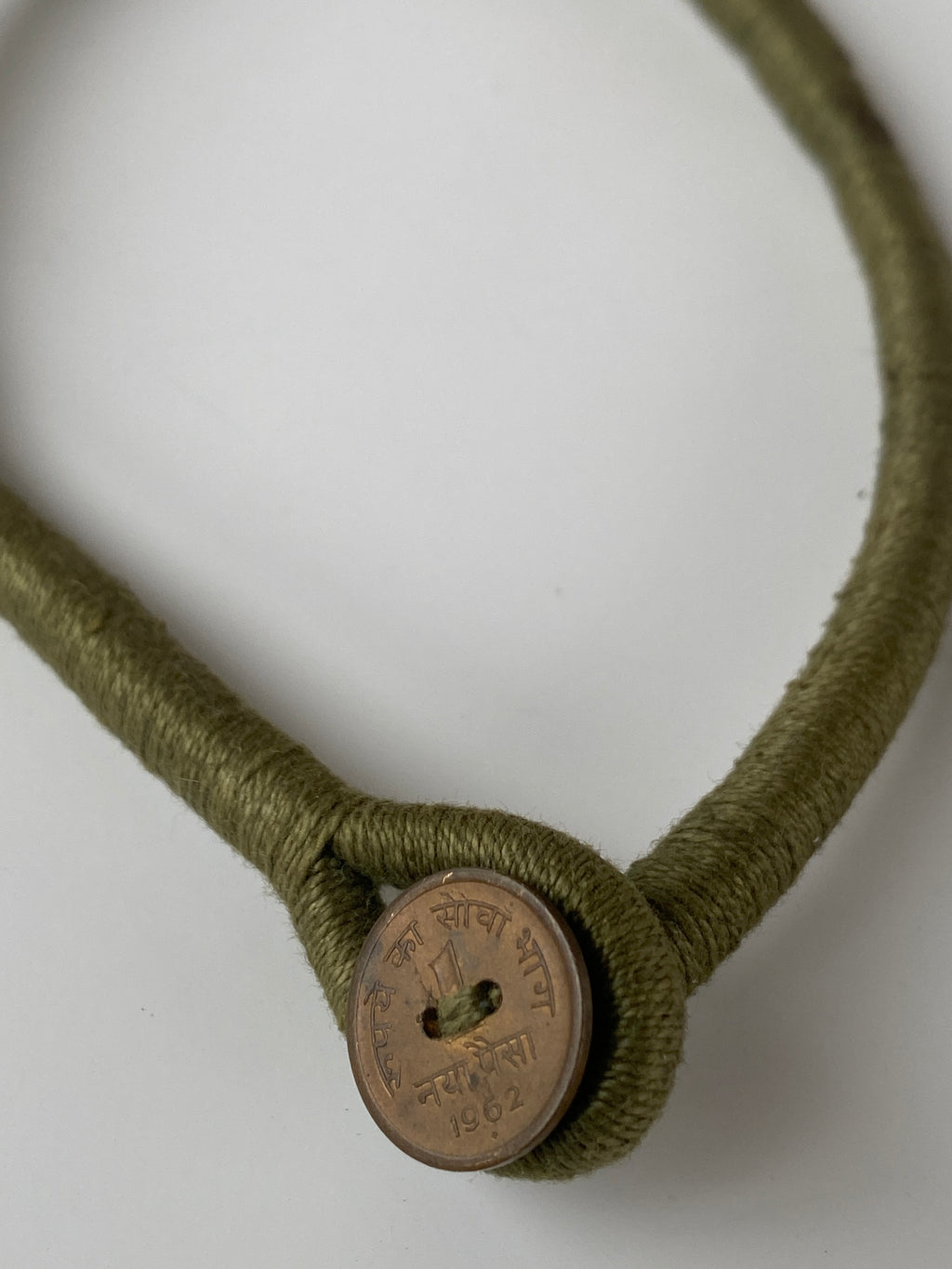 Vintage Brass Shield Pendant Ethnic Chocker Tribal Woven Chocker 1962