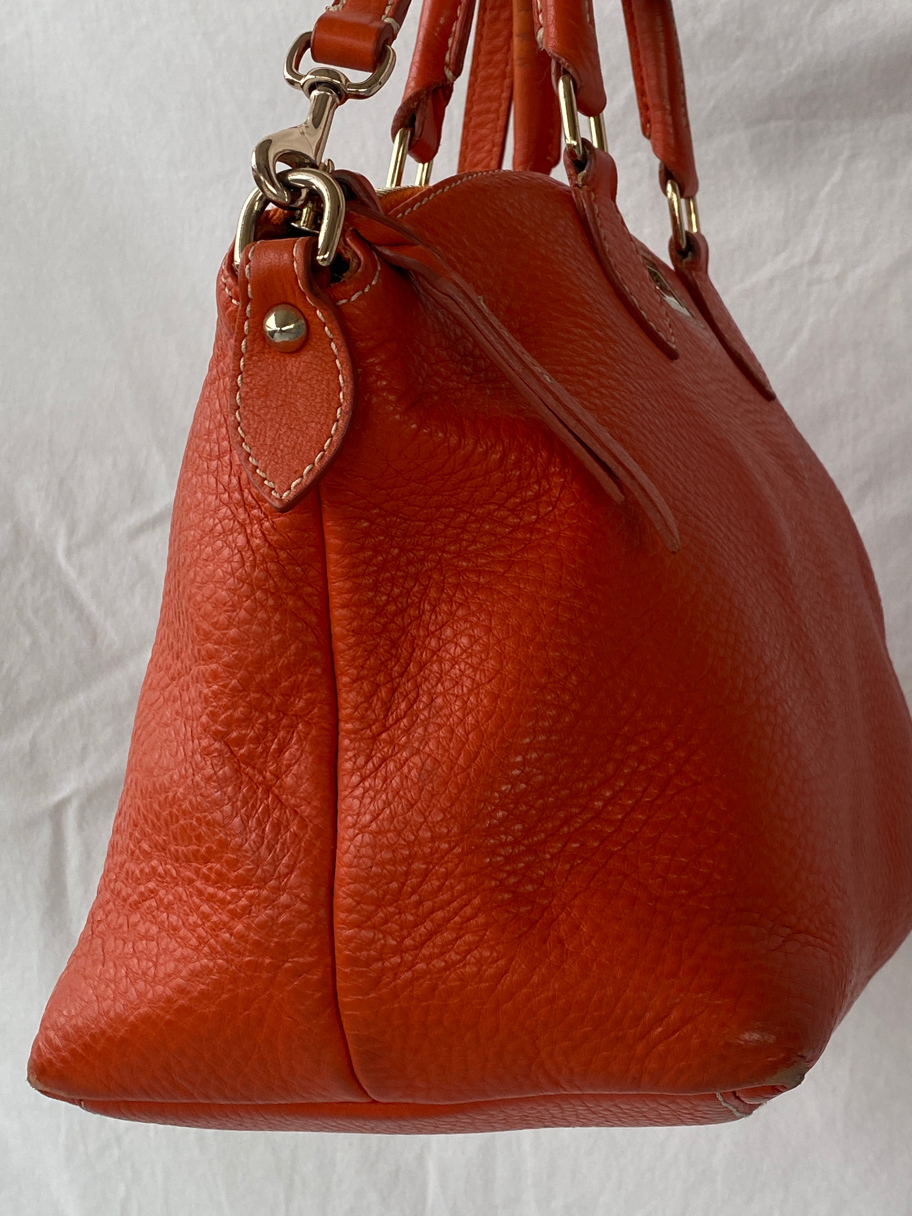 حقيبة يد ديلين برتقالية جريئة من دوني آند بورك