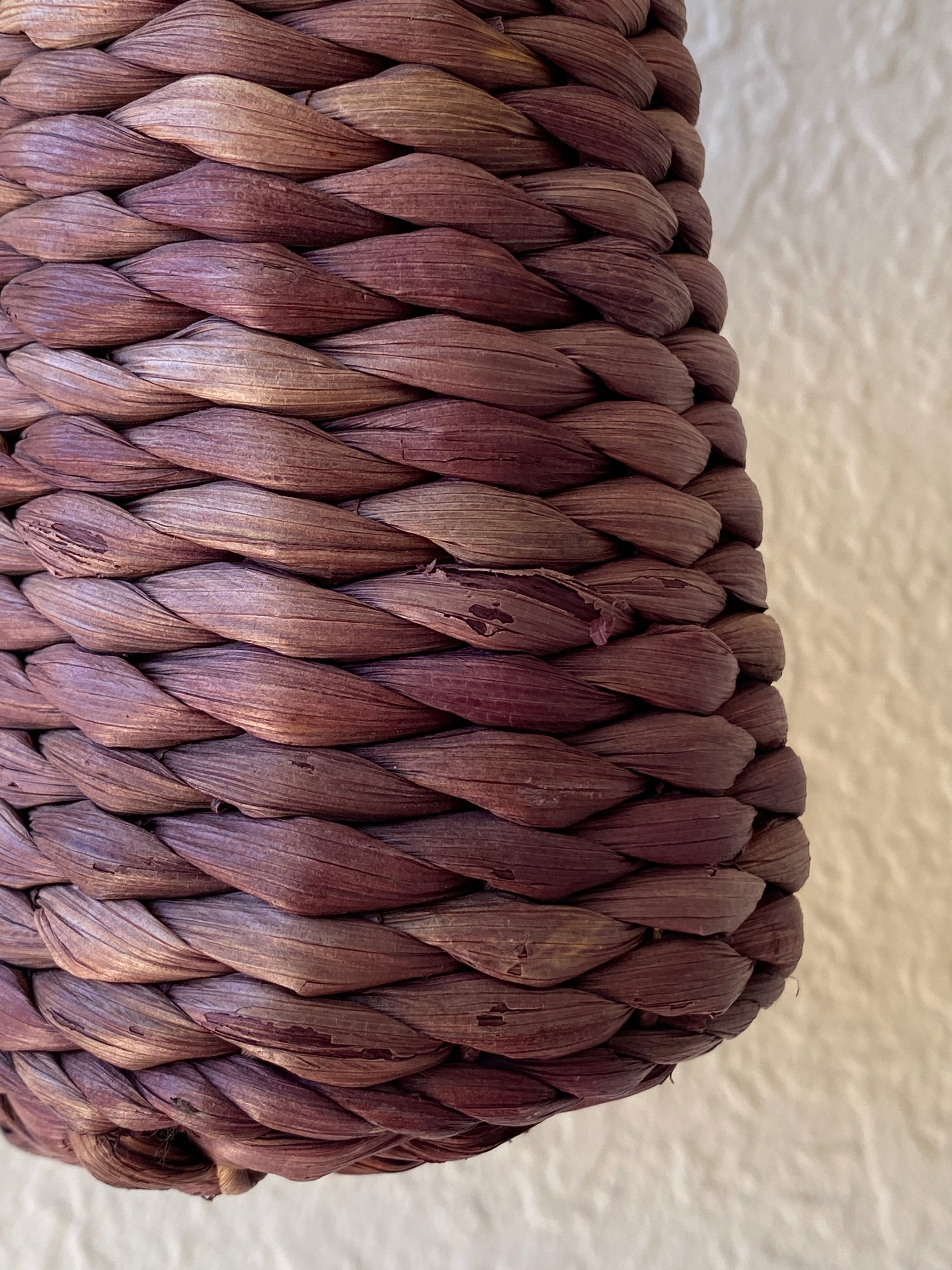 Vintage White Stag Beaded Boho Straw Purse Brown Wood Handle Y2K Brown turquoise Handbag