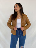 Vintage Intrend Genuine Leather Blazer - Balagan Vintage Leather Blazer 00s, 90s, genuine leather, genuine leather jacket, NEW IN, Rama